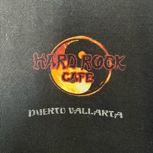 A36-Vintage Hard Rock Cafe Puerto Vallarta T-Shirt Men’s XL Fire Breathing Drago